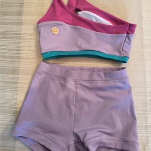 Honeycut Pink and Purple Athletic Set